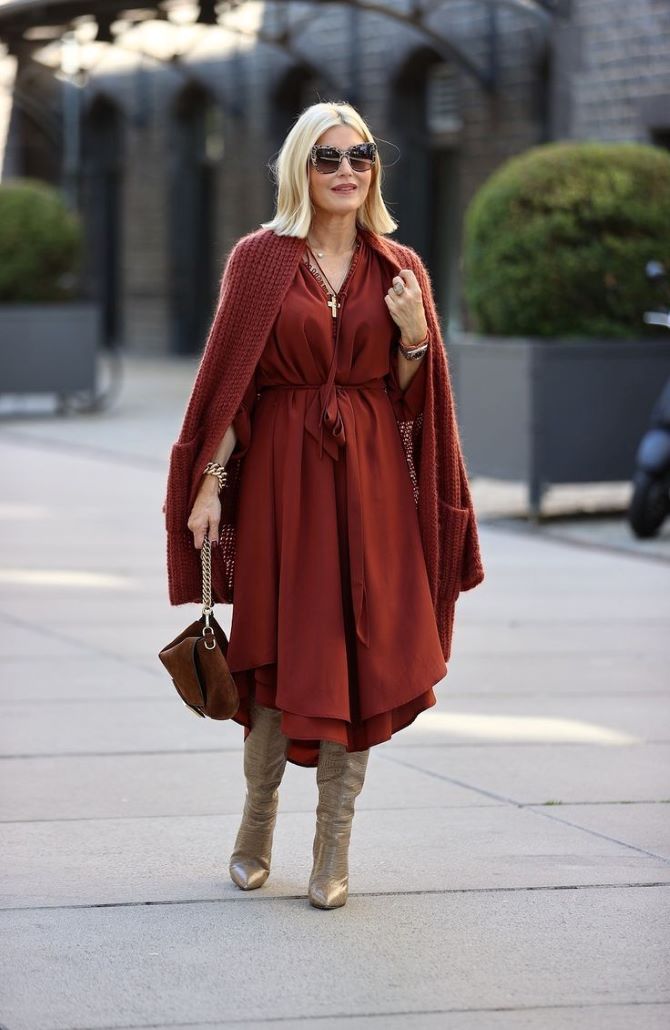 How to combine dresses with shoes in the fall: tips for stylish looks 7