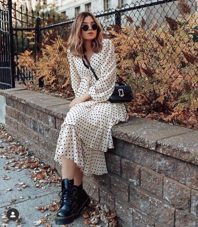 How to combine dresses with shoes in the fall: tips for stylish looks 17