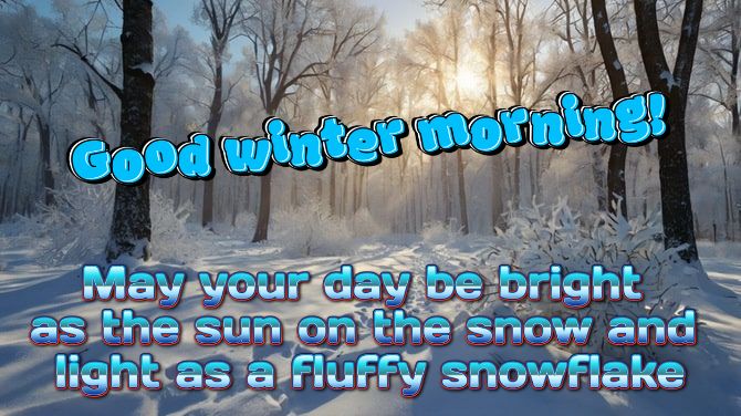 Good winter morning – cards and wishes 10