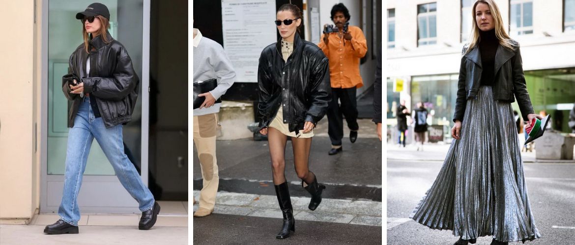 How to stylishly combine leather jackets with different wardrobe items