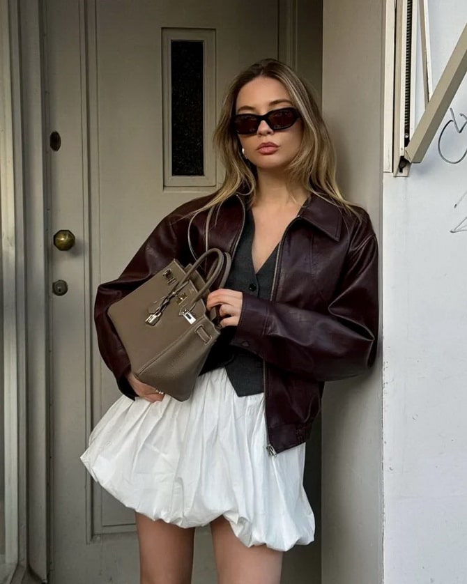 How to stylishly combine leather jackets with different wardrobe items 1