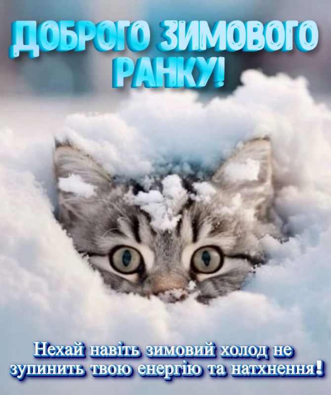 Гарного зимового ранку – листівки та побажання 4