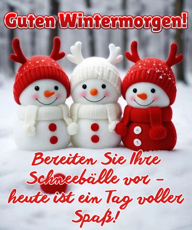 Guten Wintermorgen – Karten und Wünsche 1