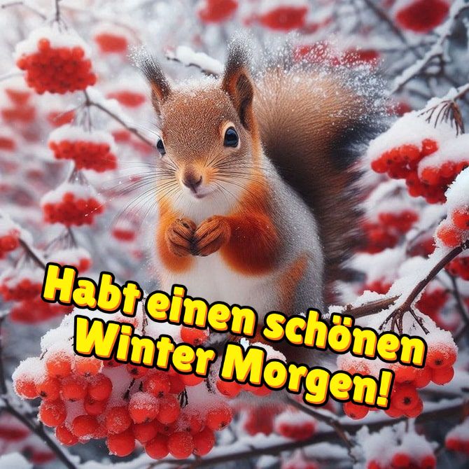 Guten Wintermorgen – Karten und Wünsche 13