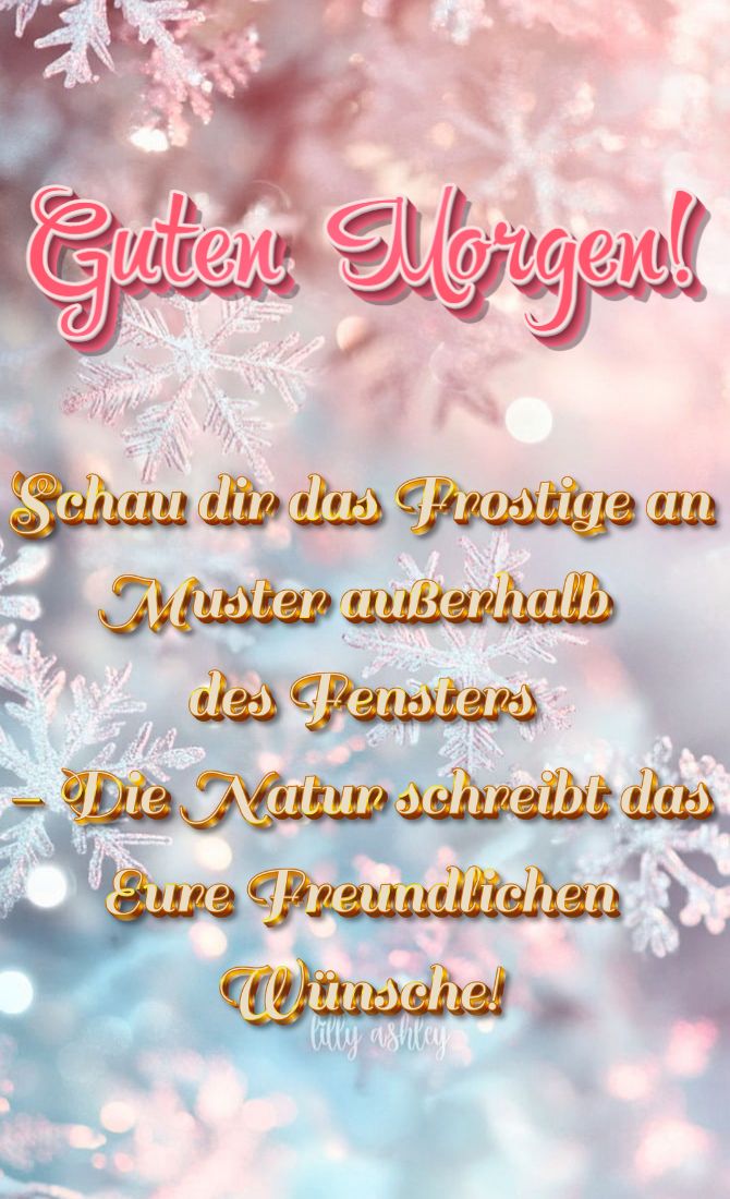 Guten Wintermorgen – Karten und Wünsche 2