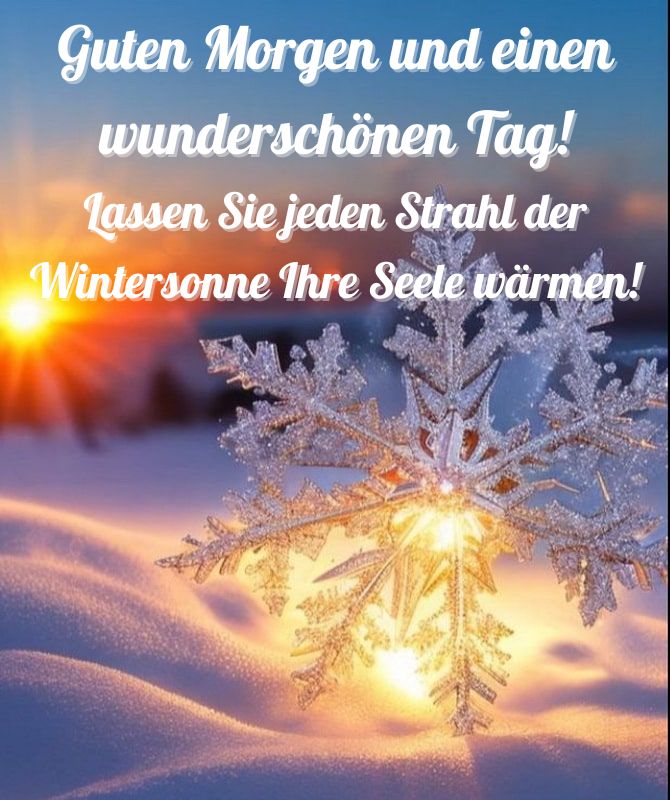 Guten Wintermorgen – Karten und Wünsche 6