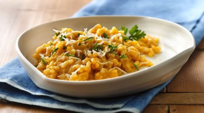 How to cook delicate pumpkin risotto: step-by-step recipe 1