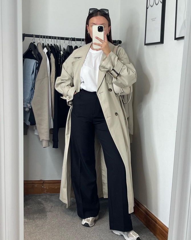 Stilvolle Ideen für Looks mit einem Trenchcoat für jeden Tag 1