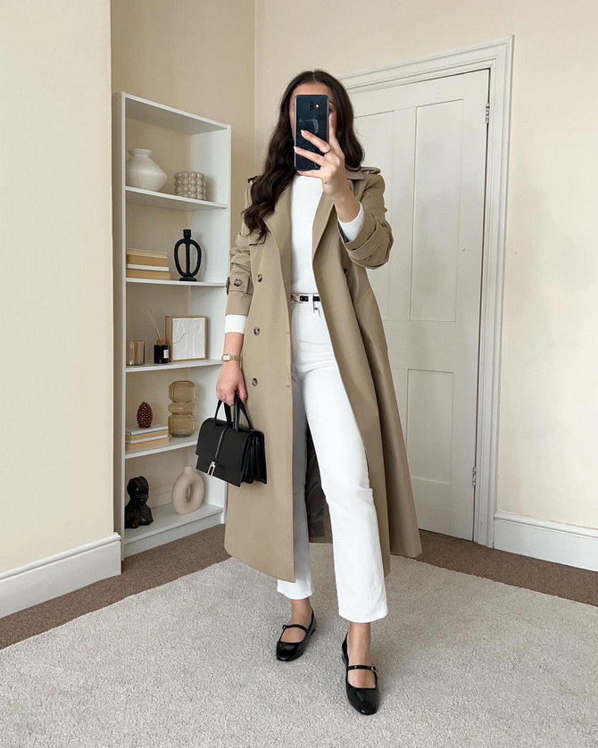 Stilvolle Ideen für Looks mit einem Trenchcoat für jeden Tag 4