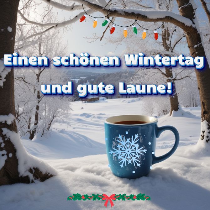 Gute Wintertagsbilder – Winterkarten mit Wünschen 1