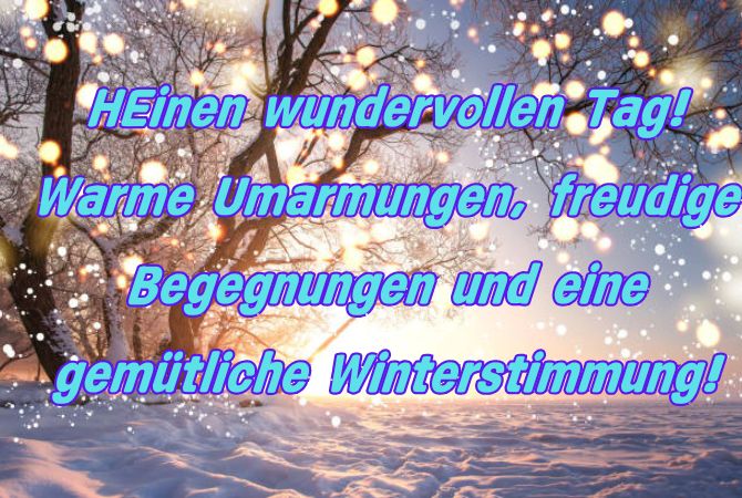 Gute Wintertagsbilder – Winterkarten mit Wünschen 16