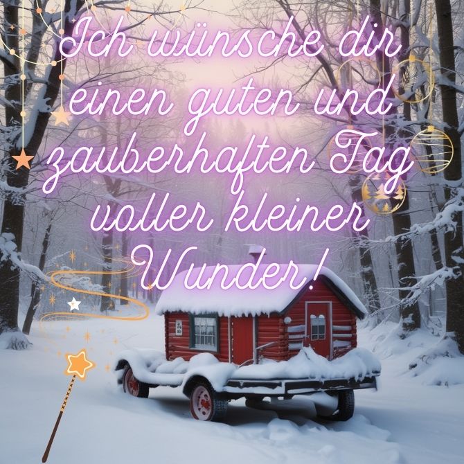 Gute Wintertagsbilder – Winterkarten mit Wünschen 10