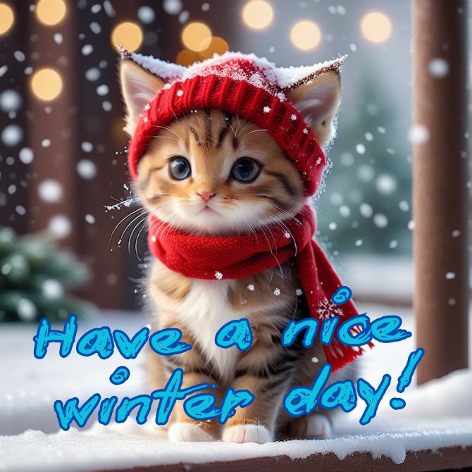 Pictures of a good winter day – winter cards with wishes 11