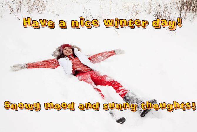 Pictures of a good winter day – winter cards with wishes 15