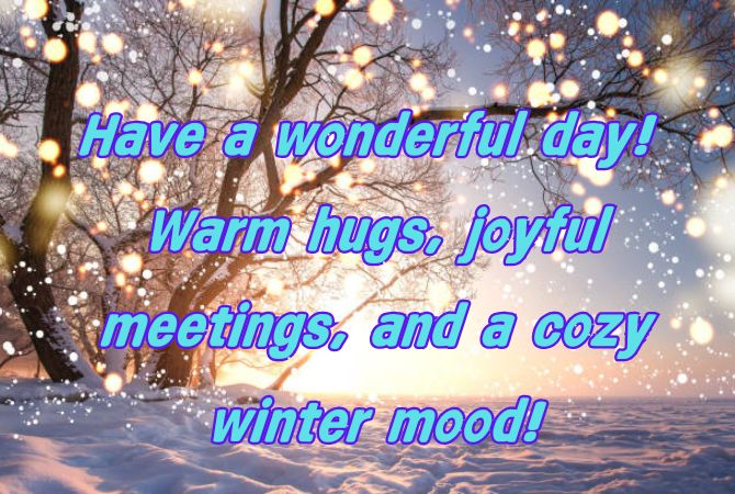 Pictures of a good winter day – winter cards with wishes 16