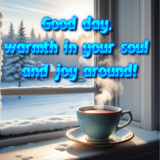 Pictures of a good winter day – winter cards with wishes 7