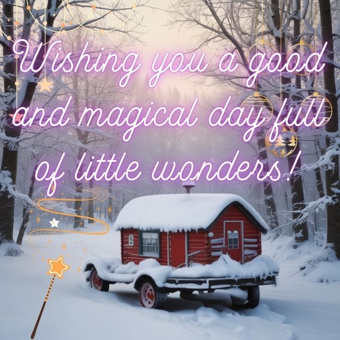 Pictures of a good winter day – winter cards with wishes 10