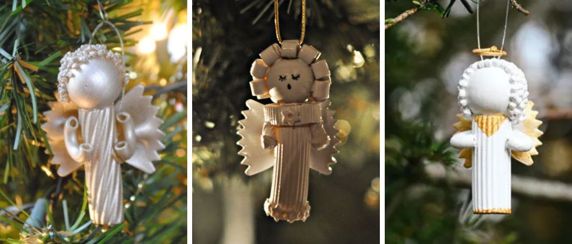 New Year’s angel made of pasta: step-by-step master class