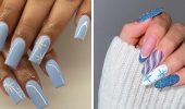 Blue manicure 2025: freshness and style in one color