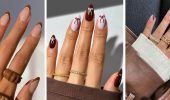 Manicure in the trendy shade Mocha Mousse: the main color of 2025