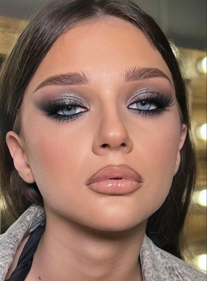 Makeup in cold shades: 5 fashionable ideas 2