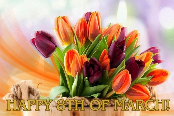 Happy March 8: pictures, greetings, postcards 5