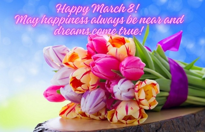 Happy March 8: pictures, greetings, postcards 10