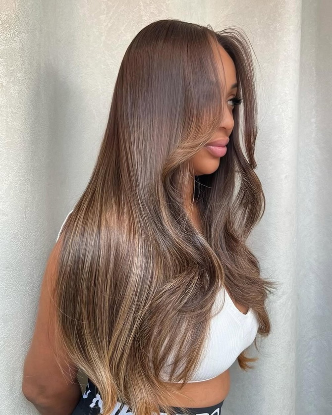 Mocha Mousse Hair Color – Fashionable Trend in Hair Coloring for 2025 7