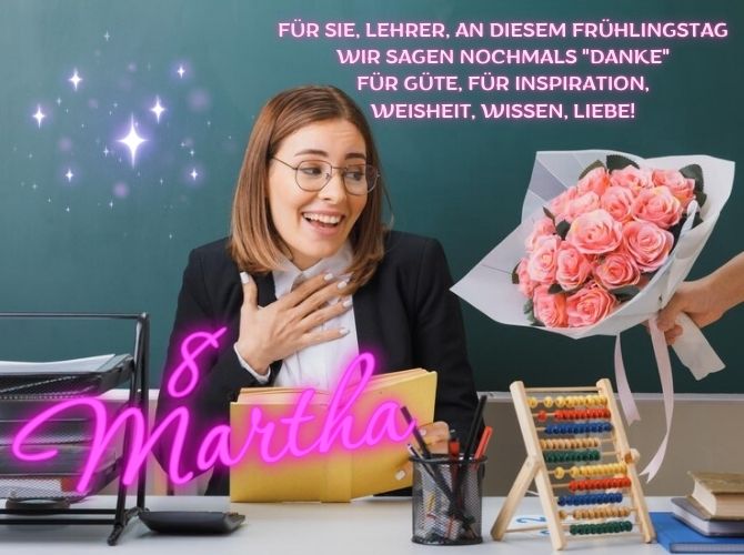 Berührende Glückwünsche zum 8. März an den Lehrer in Prosa, Poesie, Bildern 3