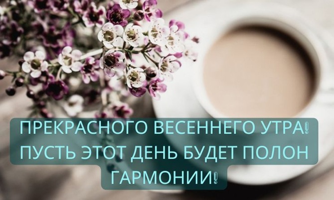 Хорошего весеннего утра: пожелания для каждого с прекрасным утром весны 1