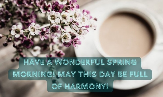 Good spring morning: wishes for everyone with a wonderful spring morning 1