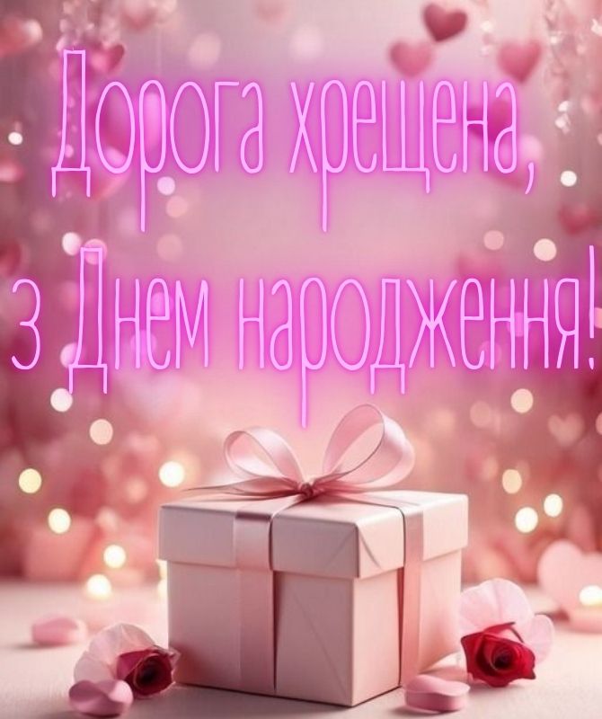 Красиві привітання з днем ​​народження хрещеній мамі від хрещениці та хрещеника 6