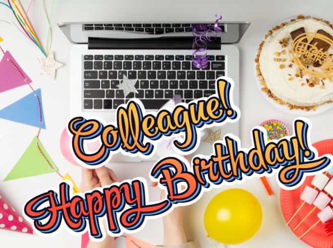 Warm birthday greetings to a colleague in verse, prose, postcards 1