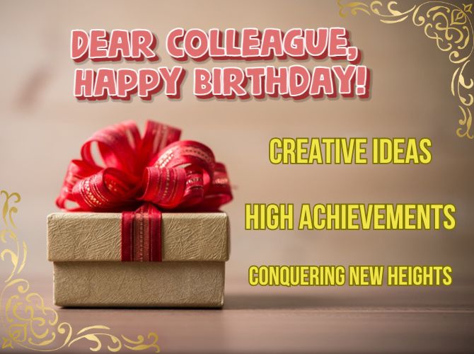 Warm birthday greetings to a colleague in verse, prose, postcards 3
