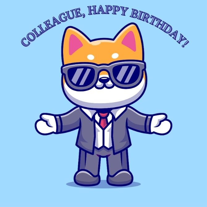 Warm birthday greetings to a colleague in verse, prose, postcards 6