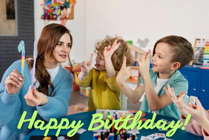 Touching birthday greetings to the teacher in verse, postcards, prose 6