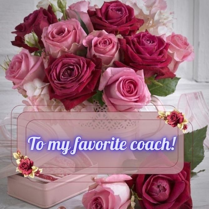 Congratulations to the coach on his birthday in your own words, in verses and postcards 4