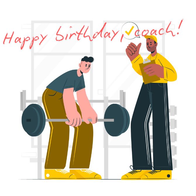 Congratulations to the coach on his birthday in your own words, in verses and postcards 6