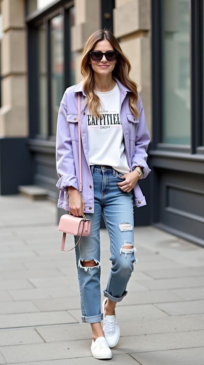 Ripped jeans: a fashionable hit of the season for summer 2025 11