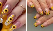 Sunny mood: sunflower manicure ideas for summer 2025
