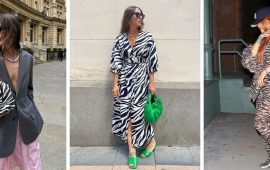 How to wear zebra print: fashionable ideas
