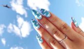 Cloud manicure: the magic of the sky on your nails