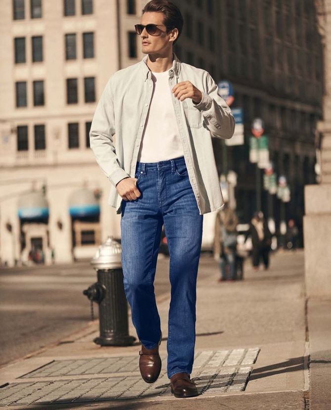 What jeans will be in fashion for men in 2025: stylish accents 13