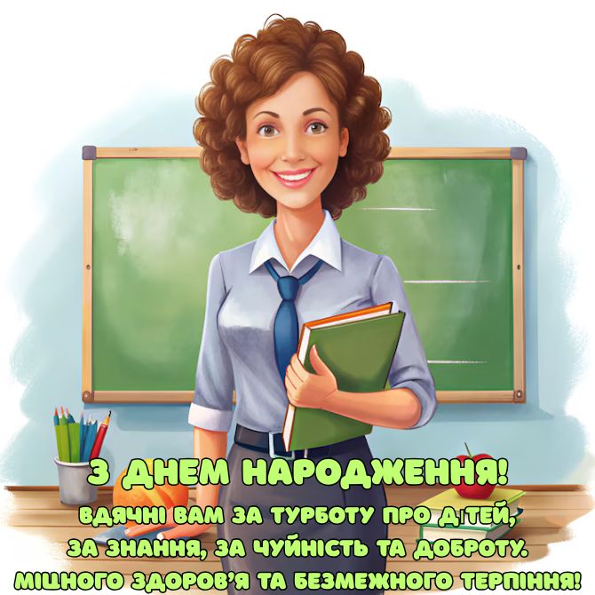 Привітання з днем народження класному керівнику – гарні вірші, проза, листівки 2