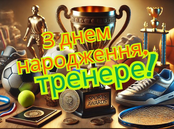 Привітання тренеру з днем народження своїми словами, у віршах та листівках 1
