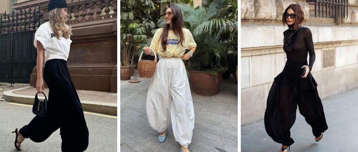 Fashionable harem pants 2025: how to wear and what to combine with