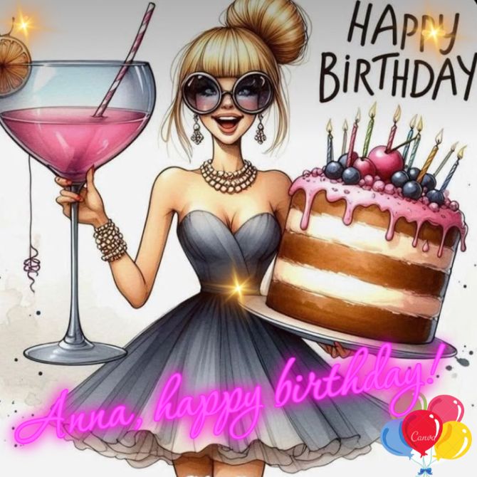 Happy Birthday, Anya – beautiful congratulations and wishes in verse, prose, postcards 2