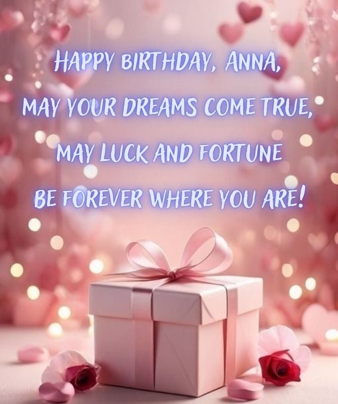 Happy Birthday, Anya – beautiful congratulations and wishes in verse, prose, postcards 5