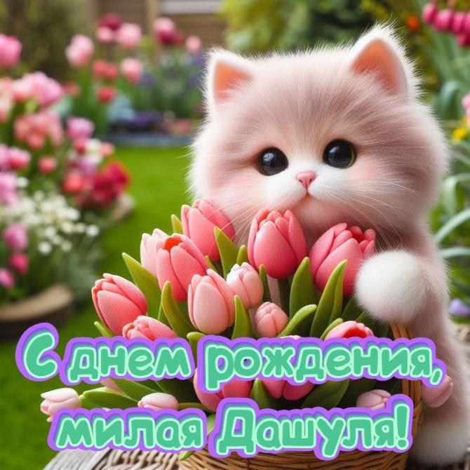 С днем рождения, Даша! Поздравления в стихах, прозе, открытках 3