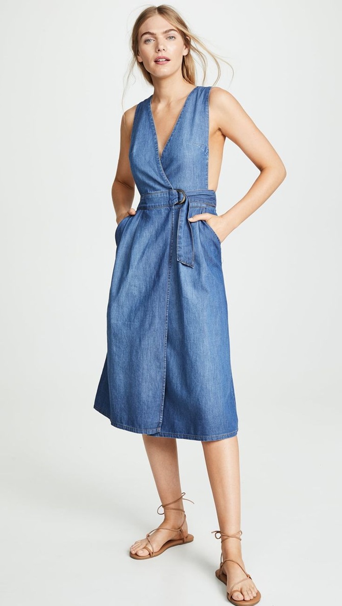 Denim sundress – the main hit of summer 2025 13